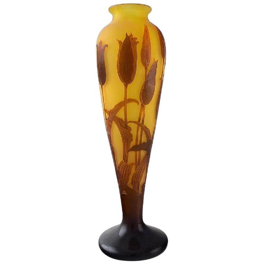 Paul Nicolas / Nancy for D'argental, France, Large Art Nouveau Vase, 1919-1925