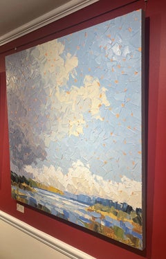 Las nubes de tormenta "Frente que se aproxima" comienzan a proyectar sombra sobre el océano