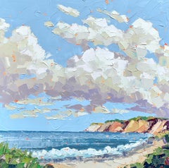 "Clay" abstract impasto painting of the Aquinnah Cliffs on Marthas Vineyard