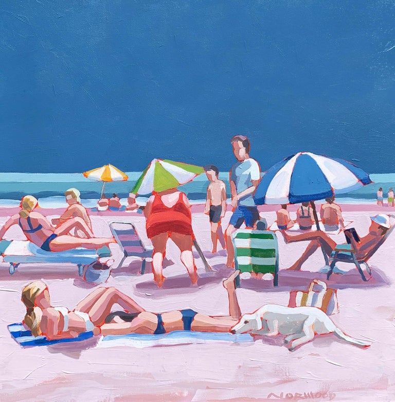 Paul Norwood Girls Best Friend Acrylic Painting Of Colorful