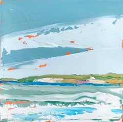 "Sea Foam" Impasto Landscape Painting of a Martha's Vineyard Landscape