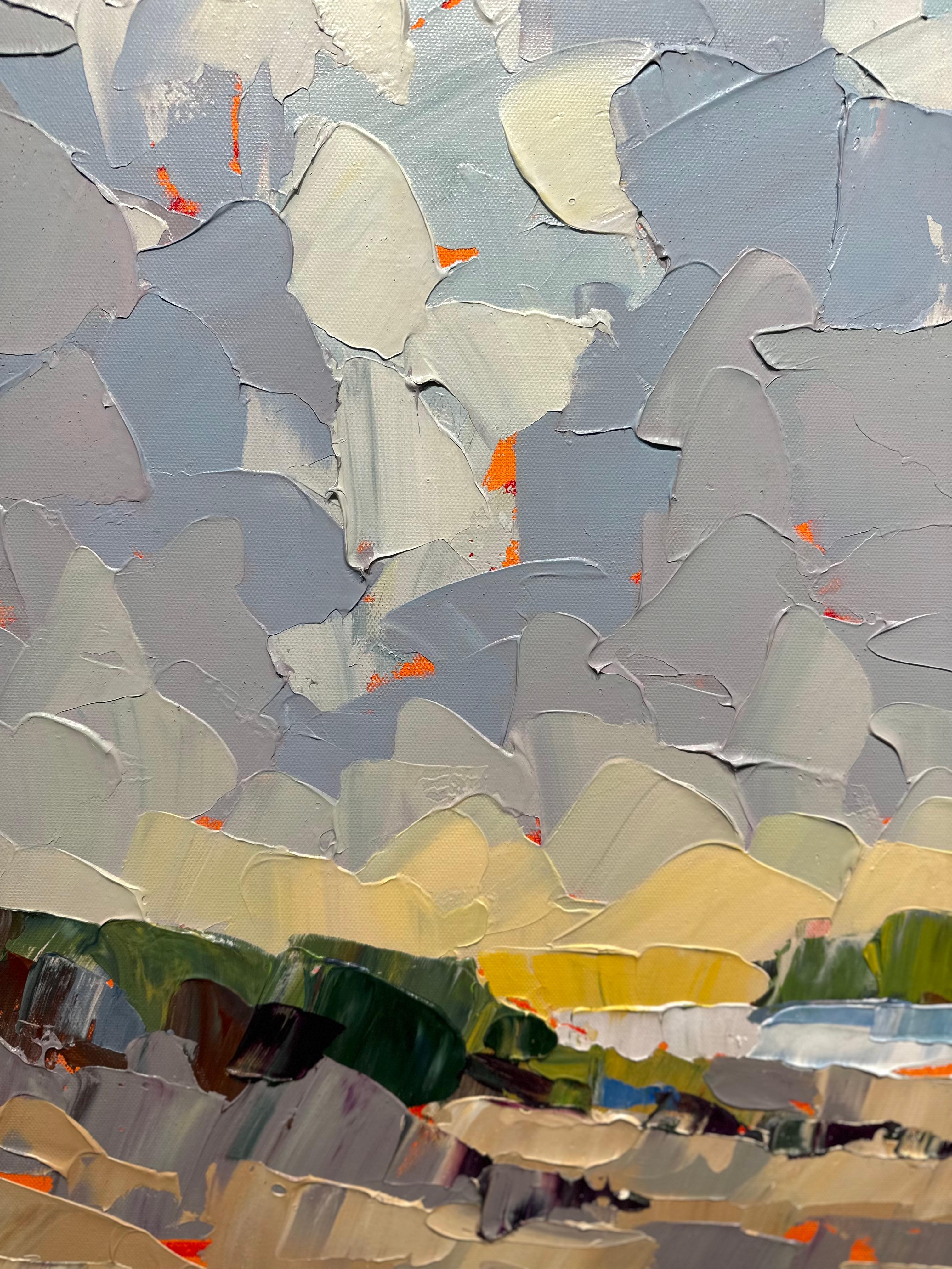 Paul Norwood pinta el mundo que le rodea, desdibujando los límites entre representación y abstracción. Su estilo suelto y gestual y sus pinceladas gruesas y atrevidas sugieren más que definen las formas, creando sensación sin insistir demasiado. La