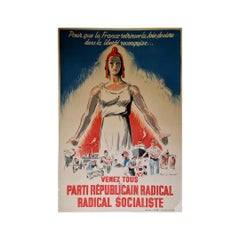 Affiche de 1945 - « Ainsi que la France trouve la joie de vivre dans la liberté reconquérée »