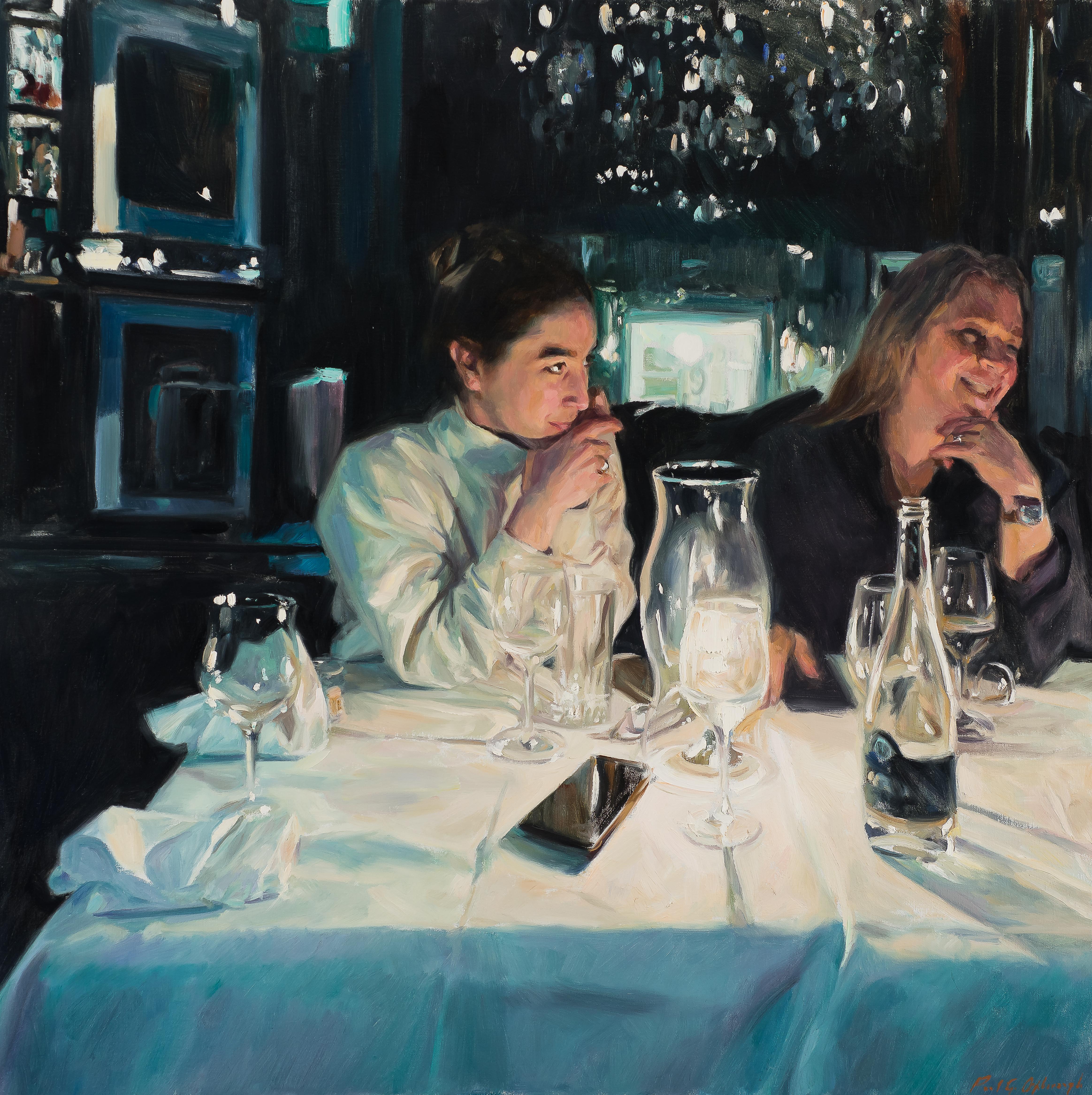Paul G. Oxborough Figurative Painting - After Dinner