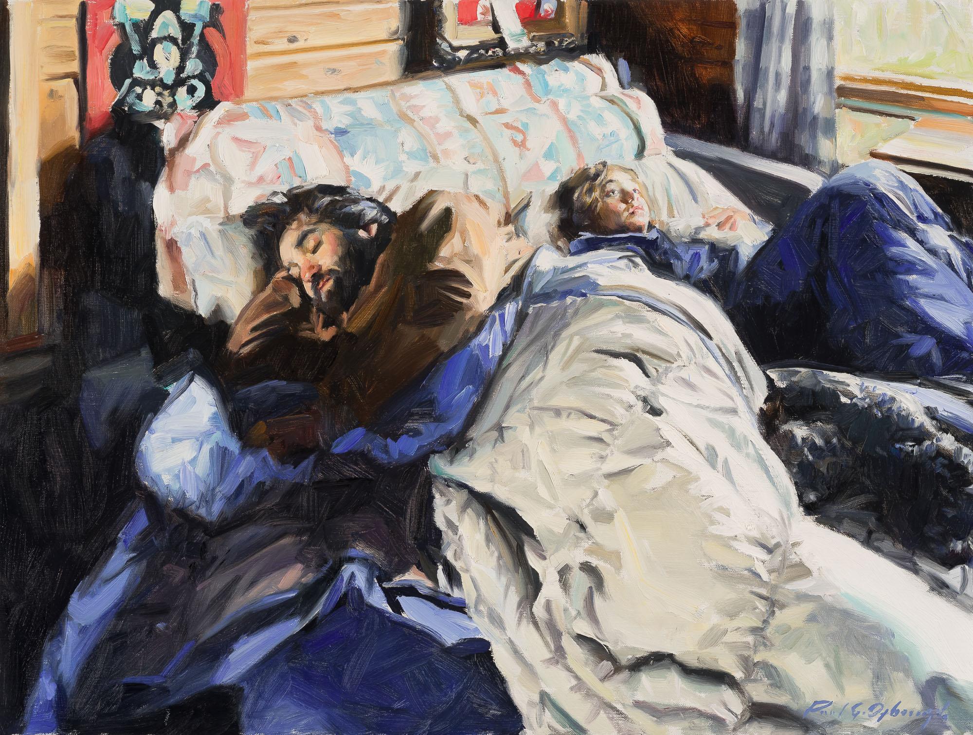 Figurative Painting di Paul G. Oxborough - Alla Cabine