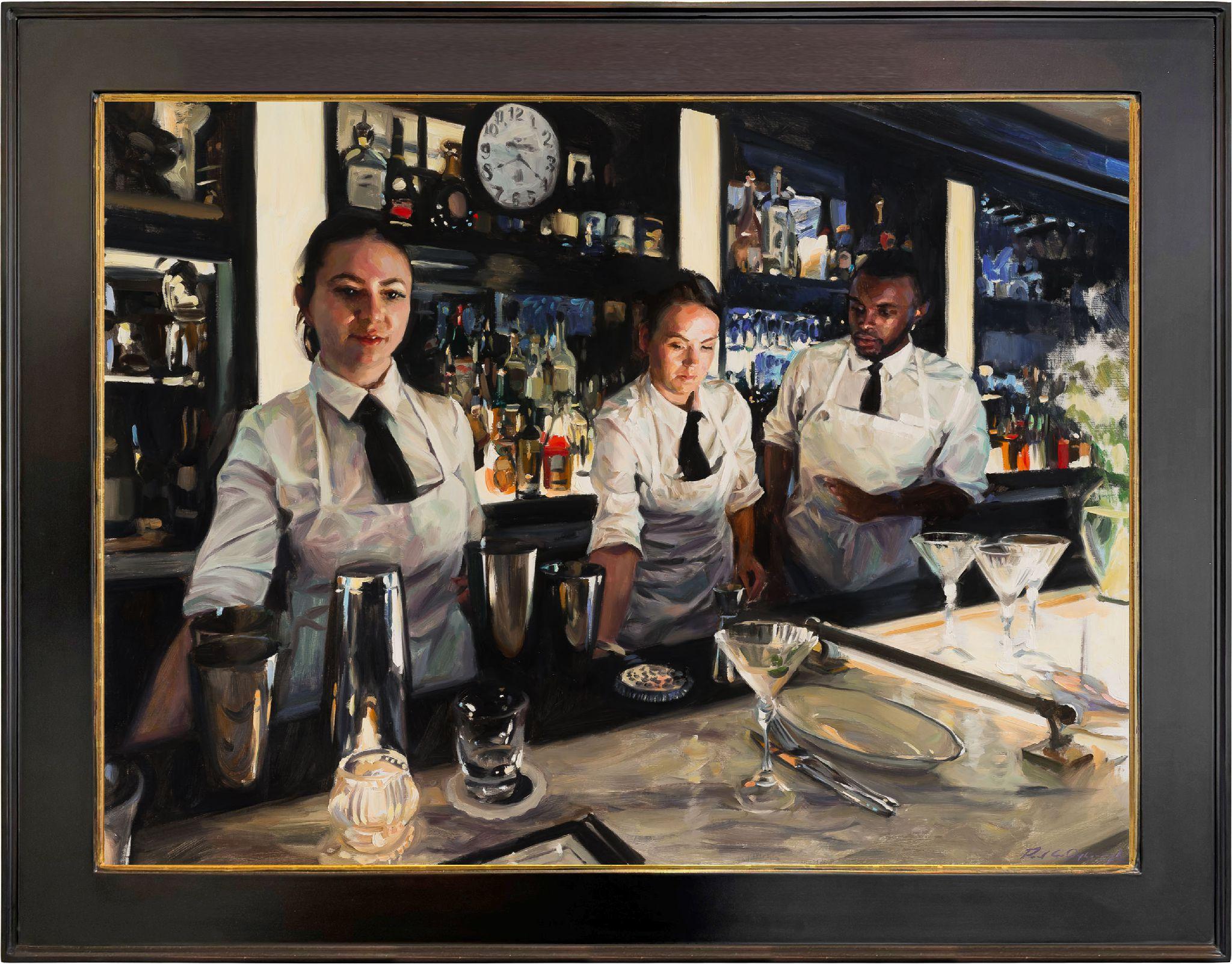 Café Renée - Painting de Paul G. Oxborough