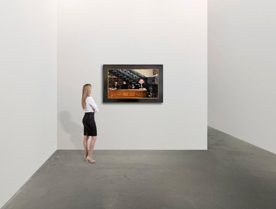 Hôtel Chelsea - Réalisme américain Painting par Paul G. Oxborough