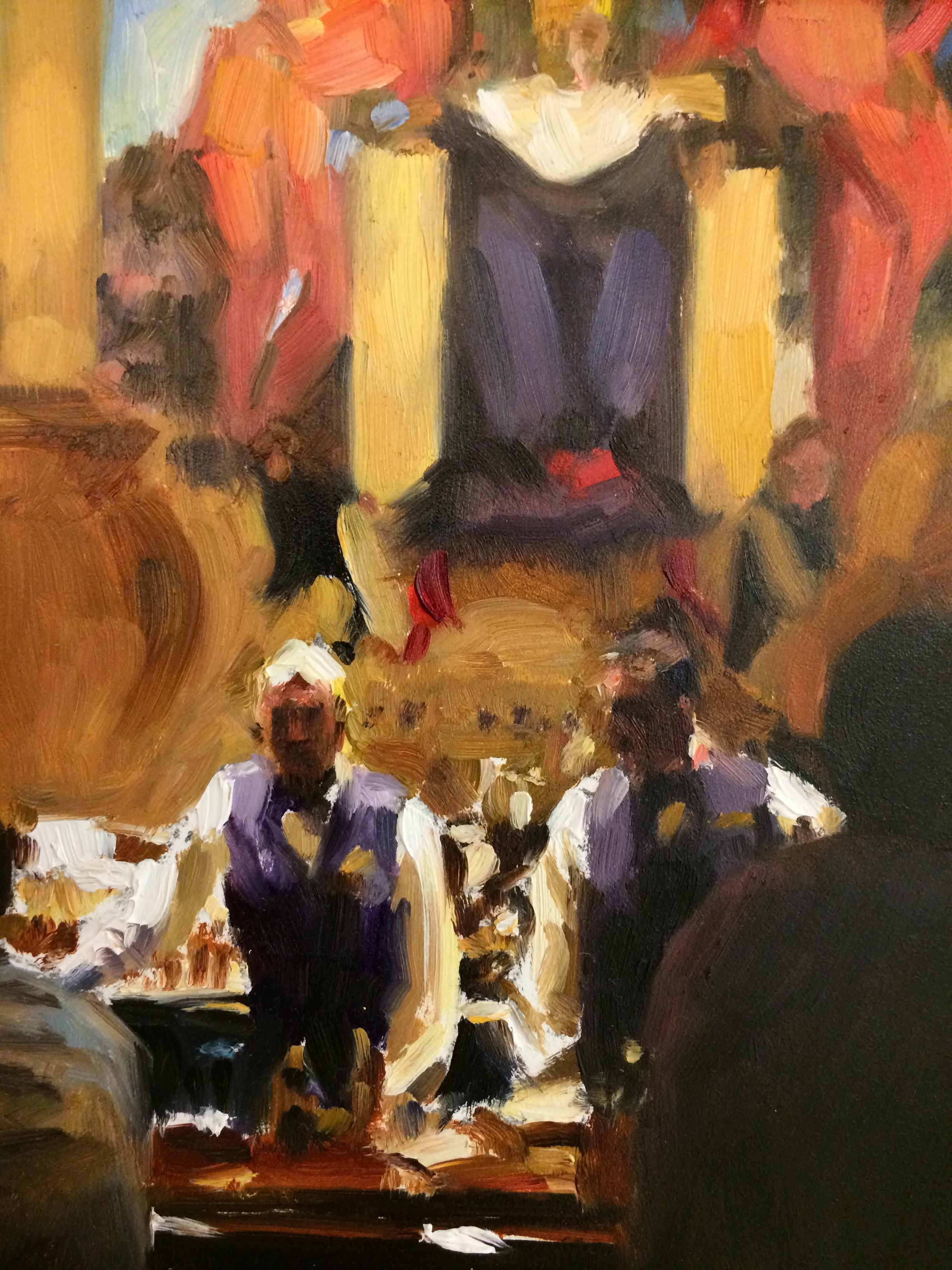 Study for King Cole Bar - Painting by Paul G. Oxborough