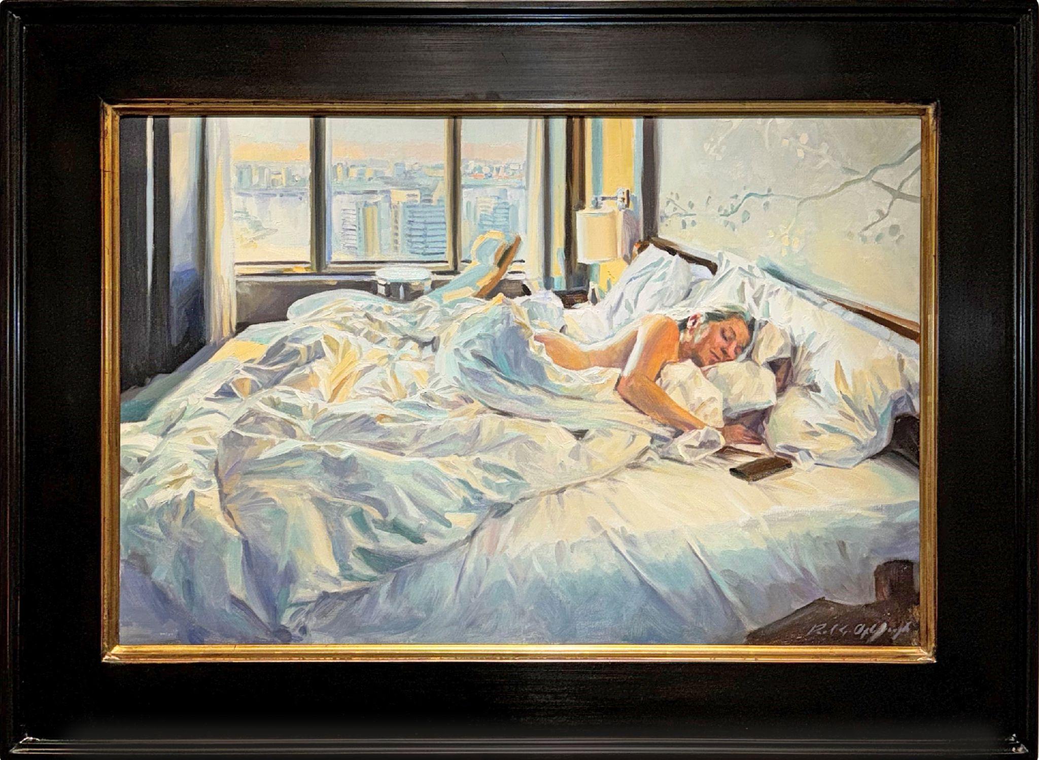 Paul G. Oxborough (estadounidense, n. 1965) 

Óleo sobre lino 

Firmado abajo a la derecha 

Paul G. Oxborough estudió en el Minneapolis College of Art and Design y en el Atelier Lesueur, un programa de 4 años que se adhiere a la tradición académica