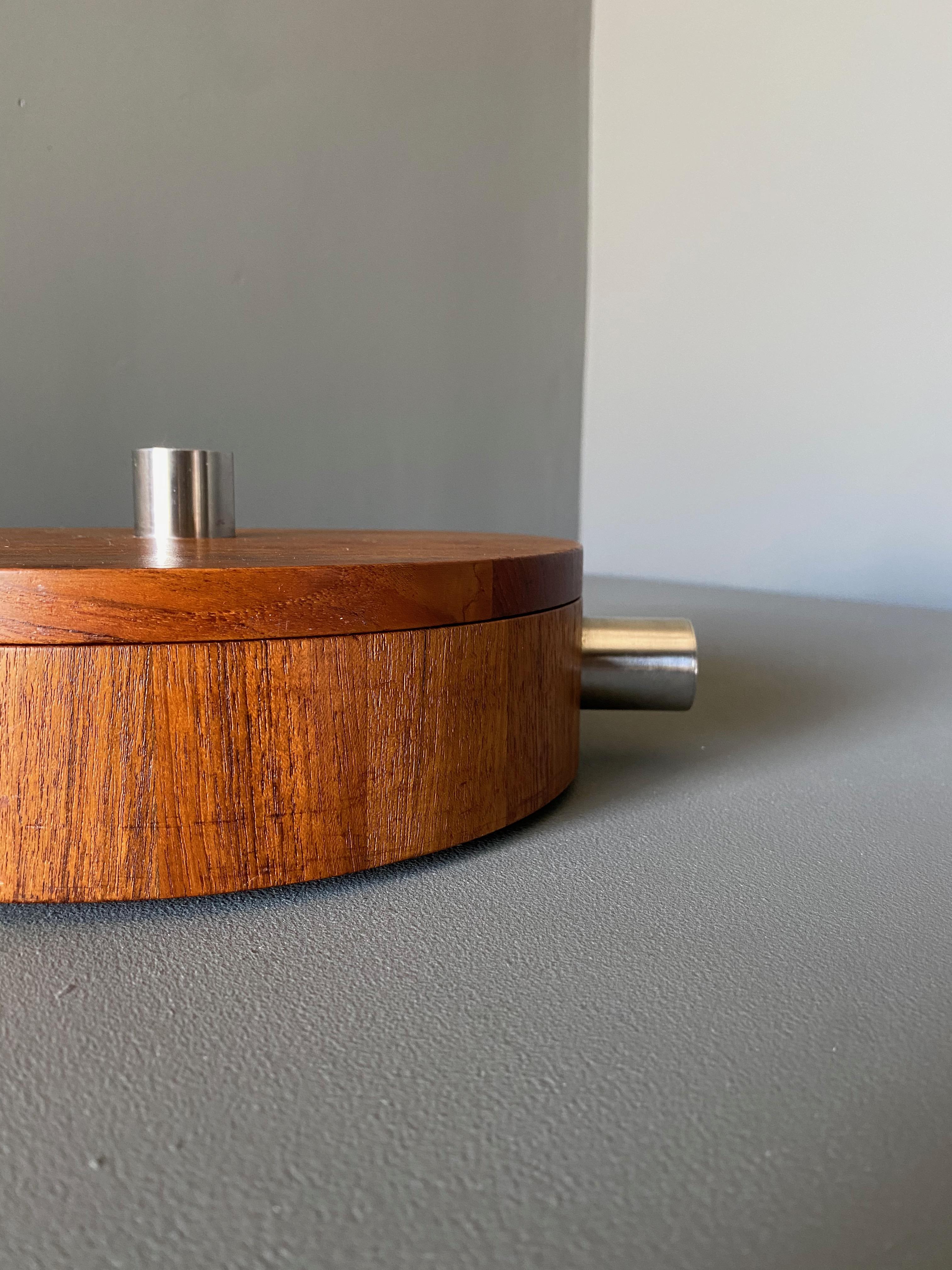 20th Century Paul Pedersen Combiwood Serving Bowl for Lundtofte of Denmark, circa 1960