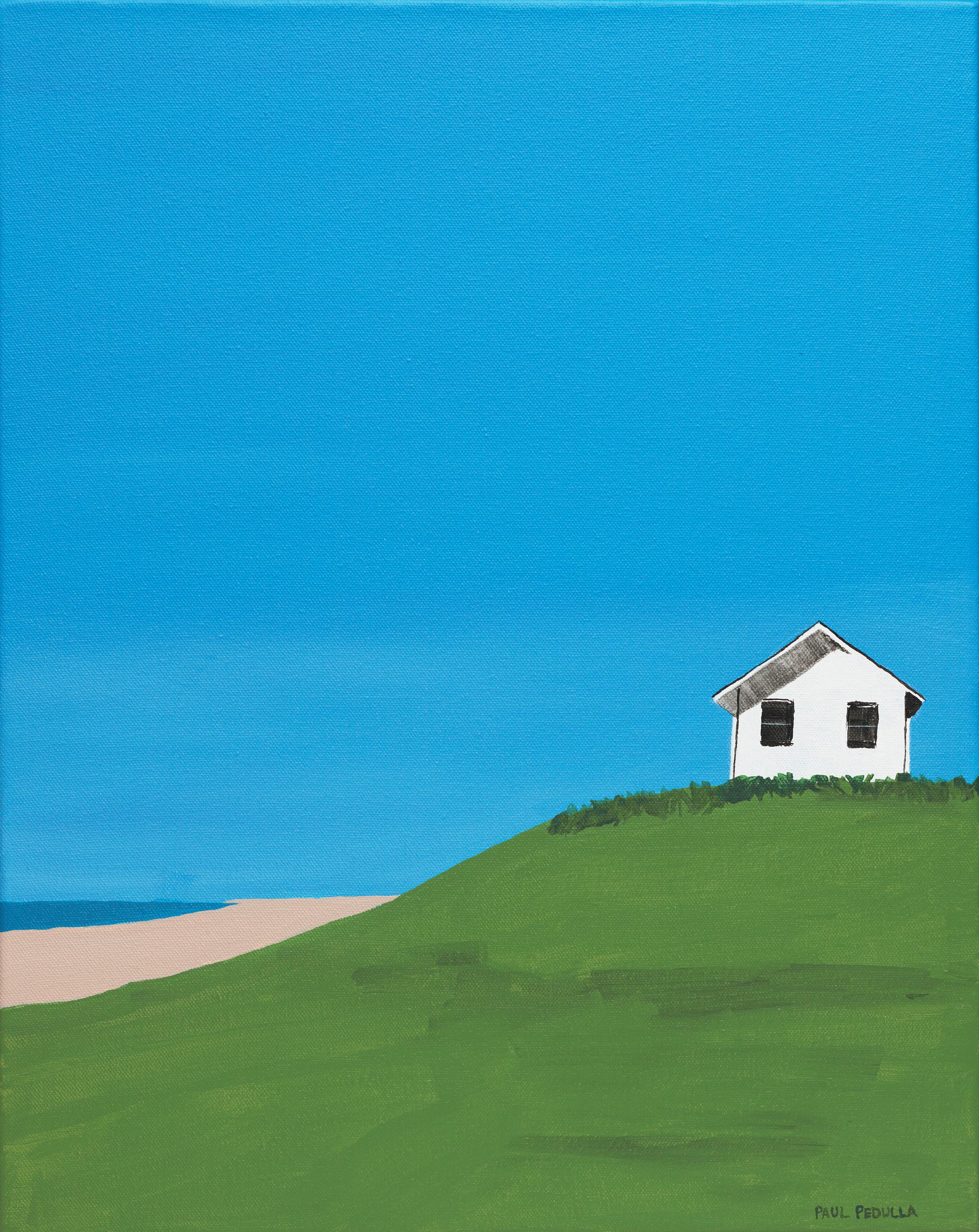 Paul Pedulla Landscape Print – The Cottage on the Hill