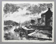 Harbor View - Lithograph by Paul Petit - Mid 20th Century