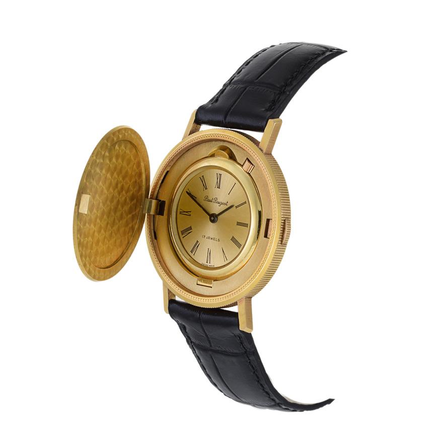 Retro Paul Peugeot Twenty Dollar Manual Wind Coin Watch 18K Gold and 22K Gold For Sale