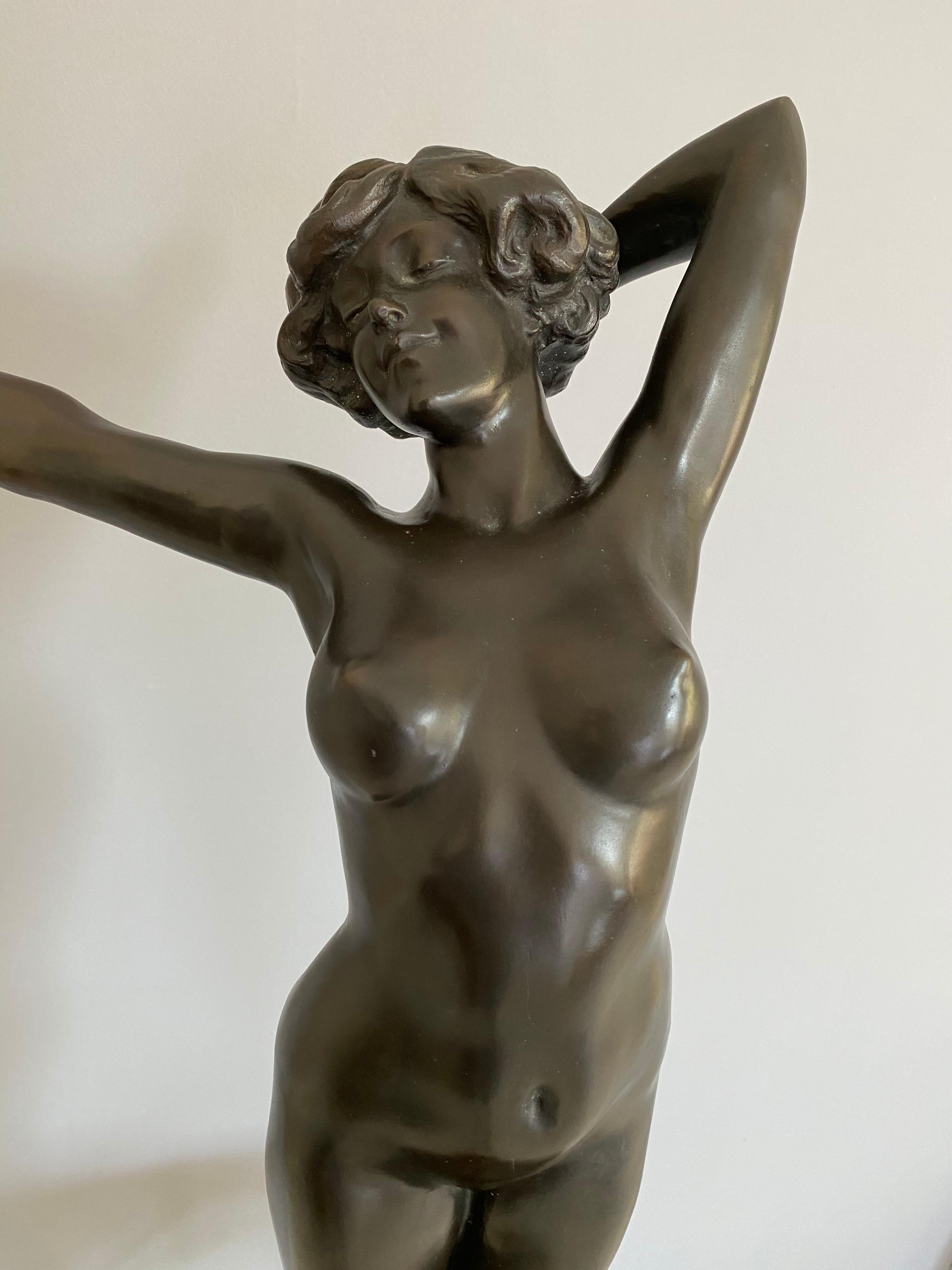 “Art Deco Nude” - Sculpture by Paul Philippe