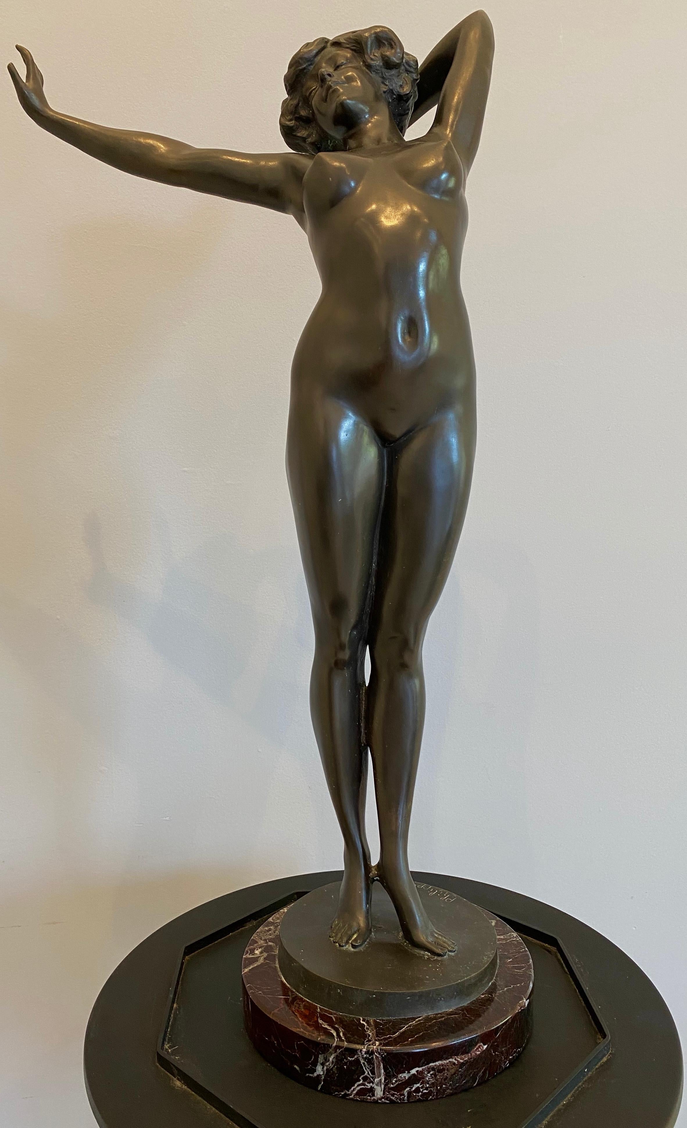 Paul Philippe Nude Sculpture - “Art Deco Nude”