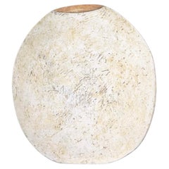 Paul Philp, Vaso a luna in ceramica contemporanea, altezza 51 cm, firmato