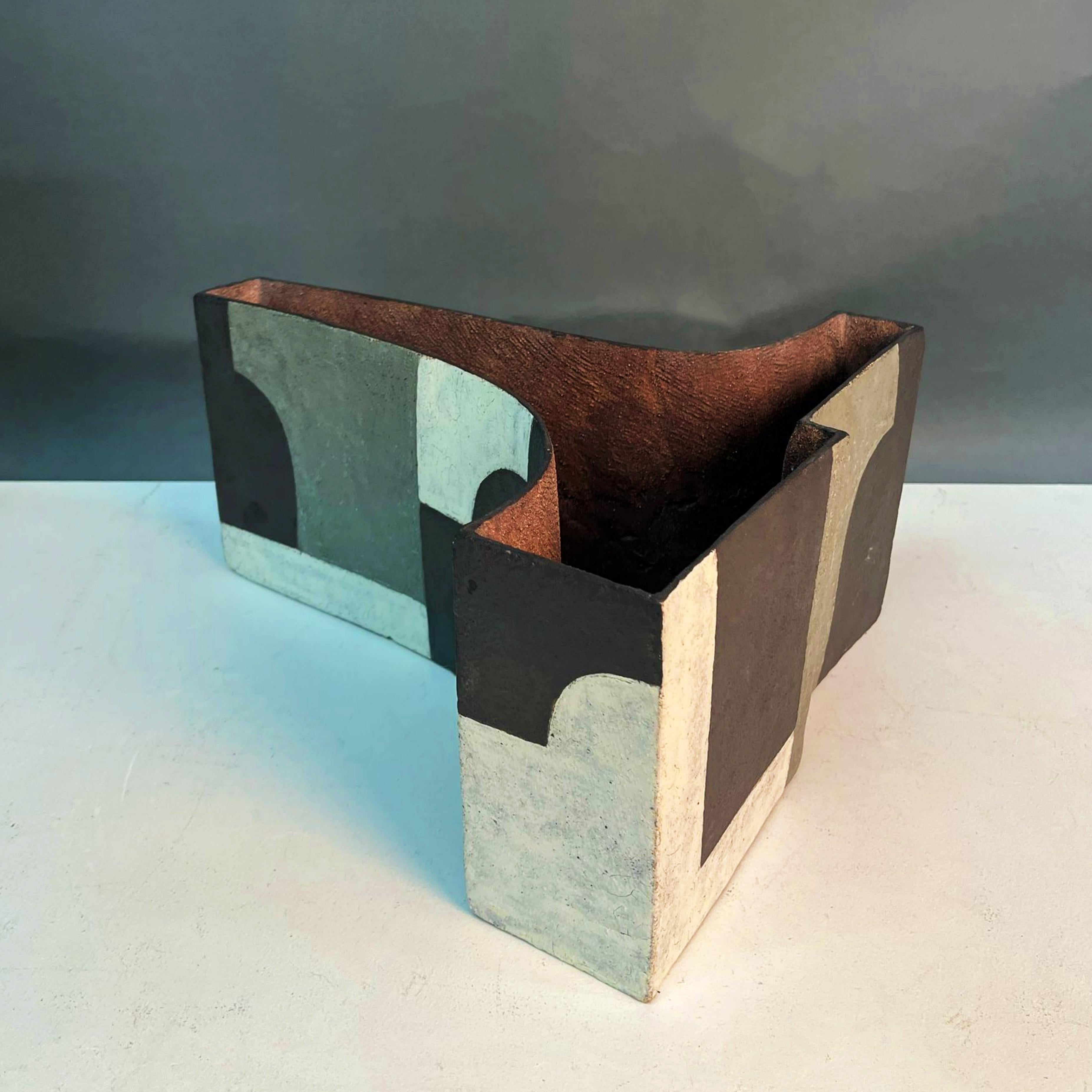 Britannico Paul Philp, Vaso contemporaneo in gres, Design/One in vendita