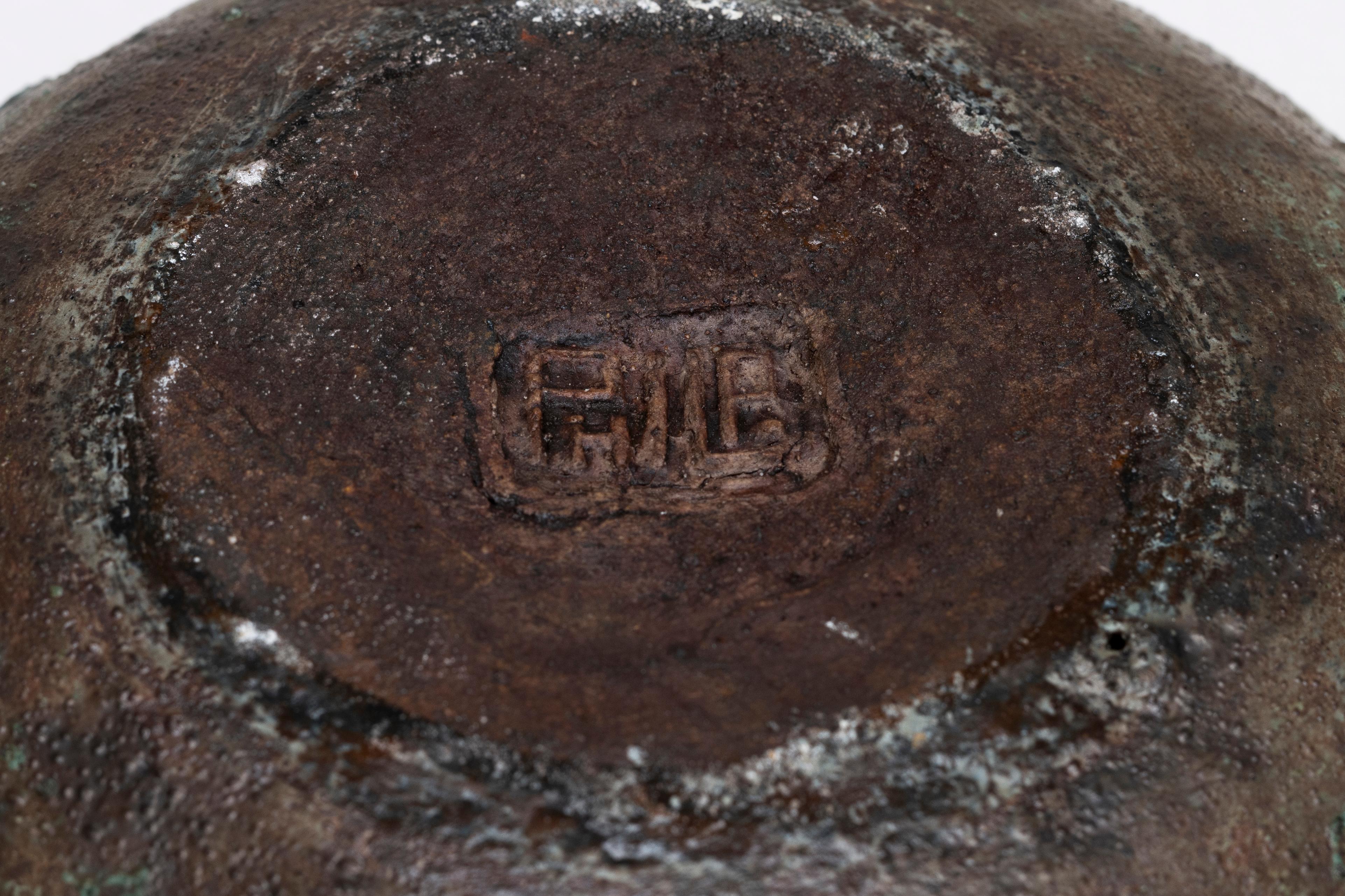 Paul Philp Green Bowles Vaisseau sculptural en grès en vente 1