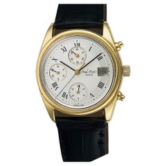 Paul Picot Chrono Date Wristwatch in 18k Yellow Gold