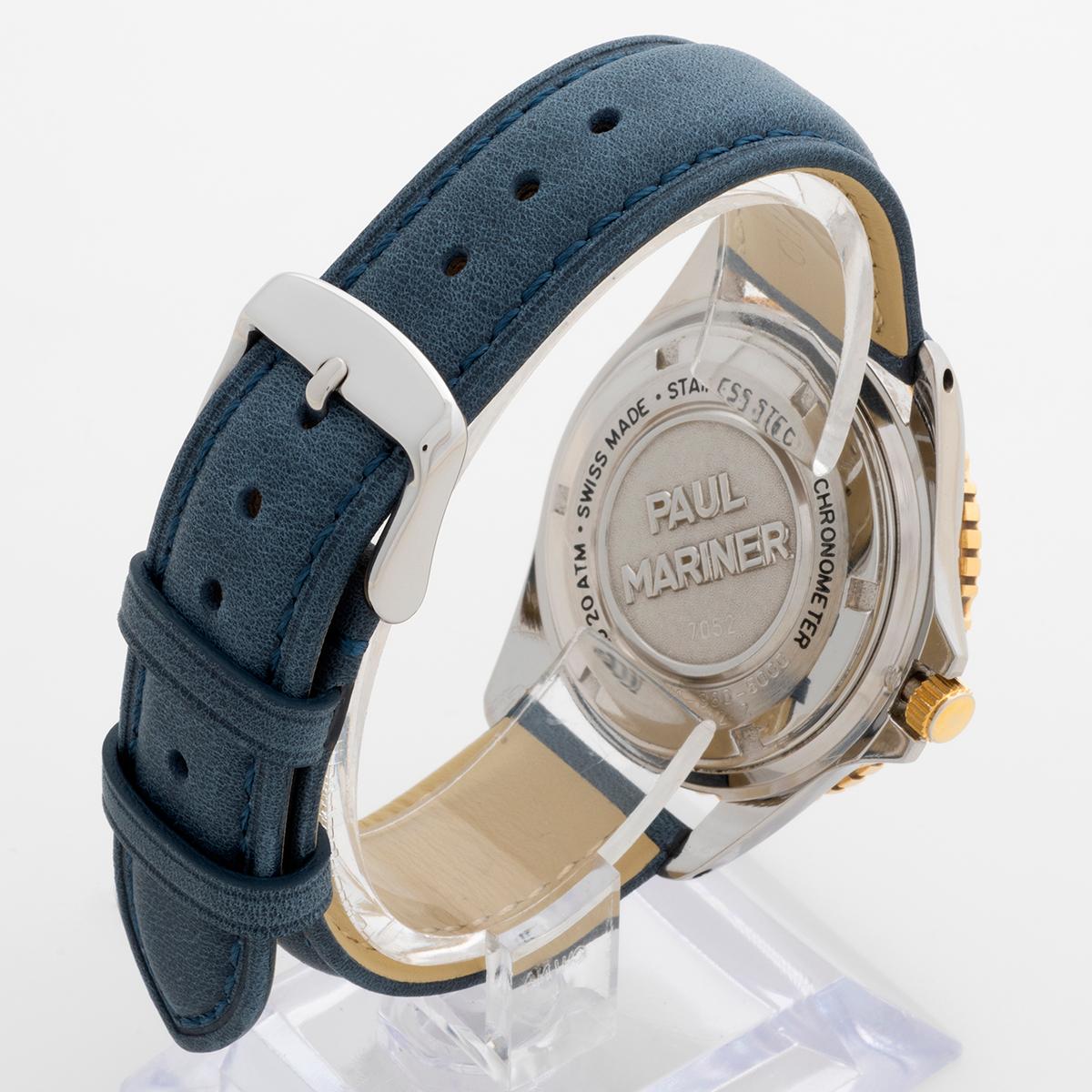 Women's or Men's Paul Picot Sub Professional / Paul Mariner 211-38-5000. 14ct Yellow Gold Bezel. For Sale