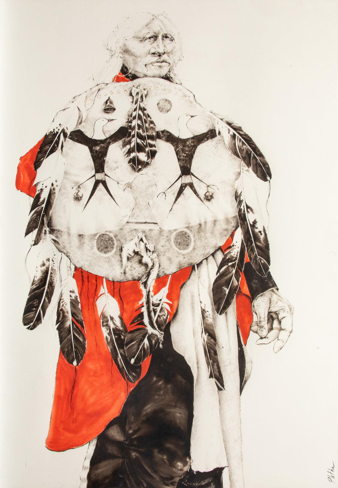 Thunder's Swallow - Tribal Painting by Paul Pletka