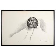 Paul Pletka Native American Portrait III Signed Litho 49/150 Framed American SW