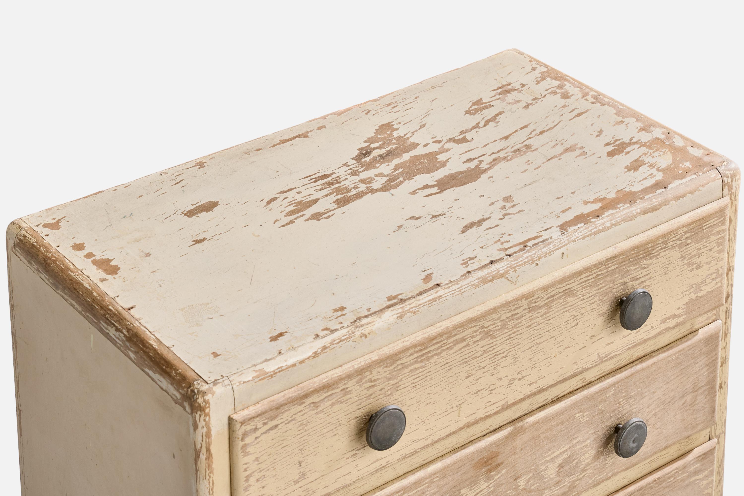 Début du 20ème siècle Paul Poiret, commode, Oak Oak, métal, France, années 1920 en vente