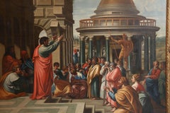 "Paul Preaching in Areopagus" Oil Painting in the Manner of James Thornhill