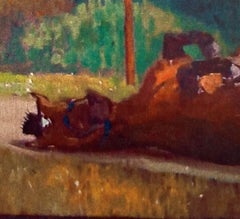 Funky Playhouse Series: Horse, figurative, surrealistic, 37 x 31