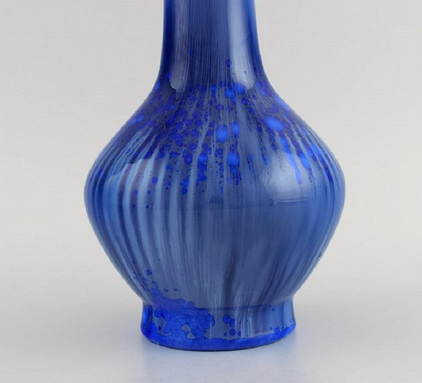 Early 20th Century Paul Proschowsky (1893-1968) for Royal Copenhagen. Unique porcelain vase. 1924 For Sale