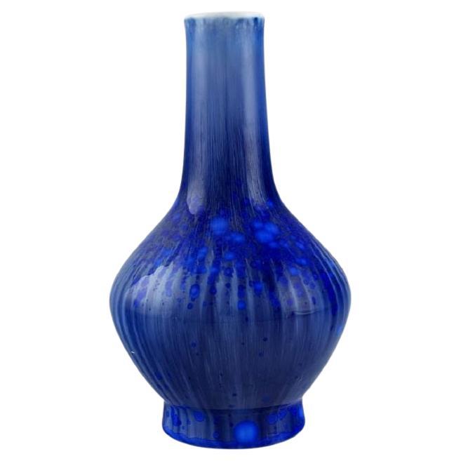 Paul Proschowsky (1893-1968) for Royal Copenhagen. Unique porcelain vase. 1924 For Sale
