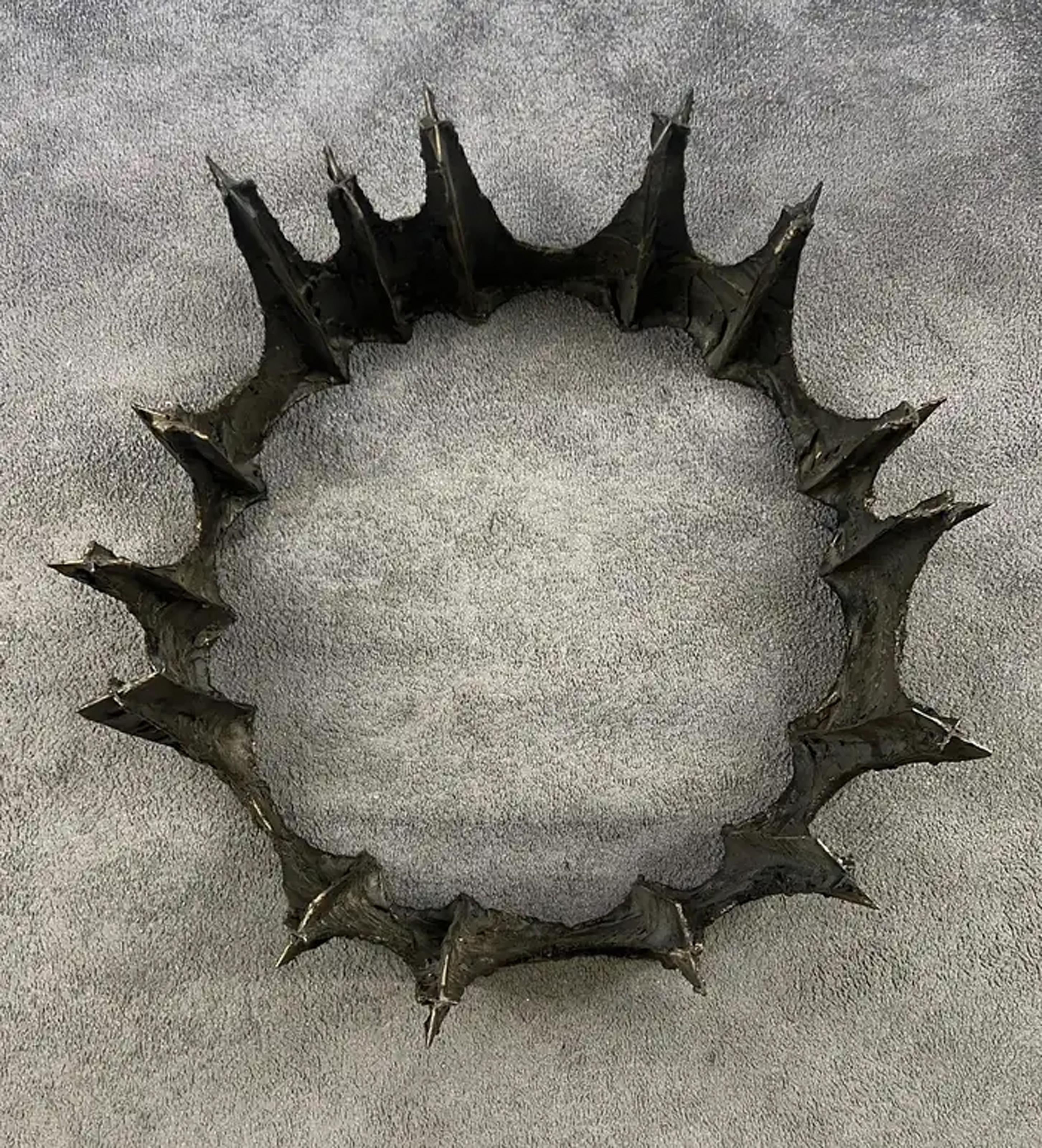 Bronze Stalagmite Table, Patinated Bronze and Glass Table by Paul R. Evans For Sale 5