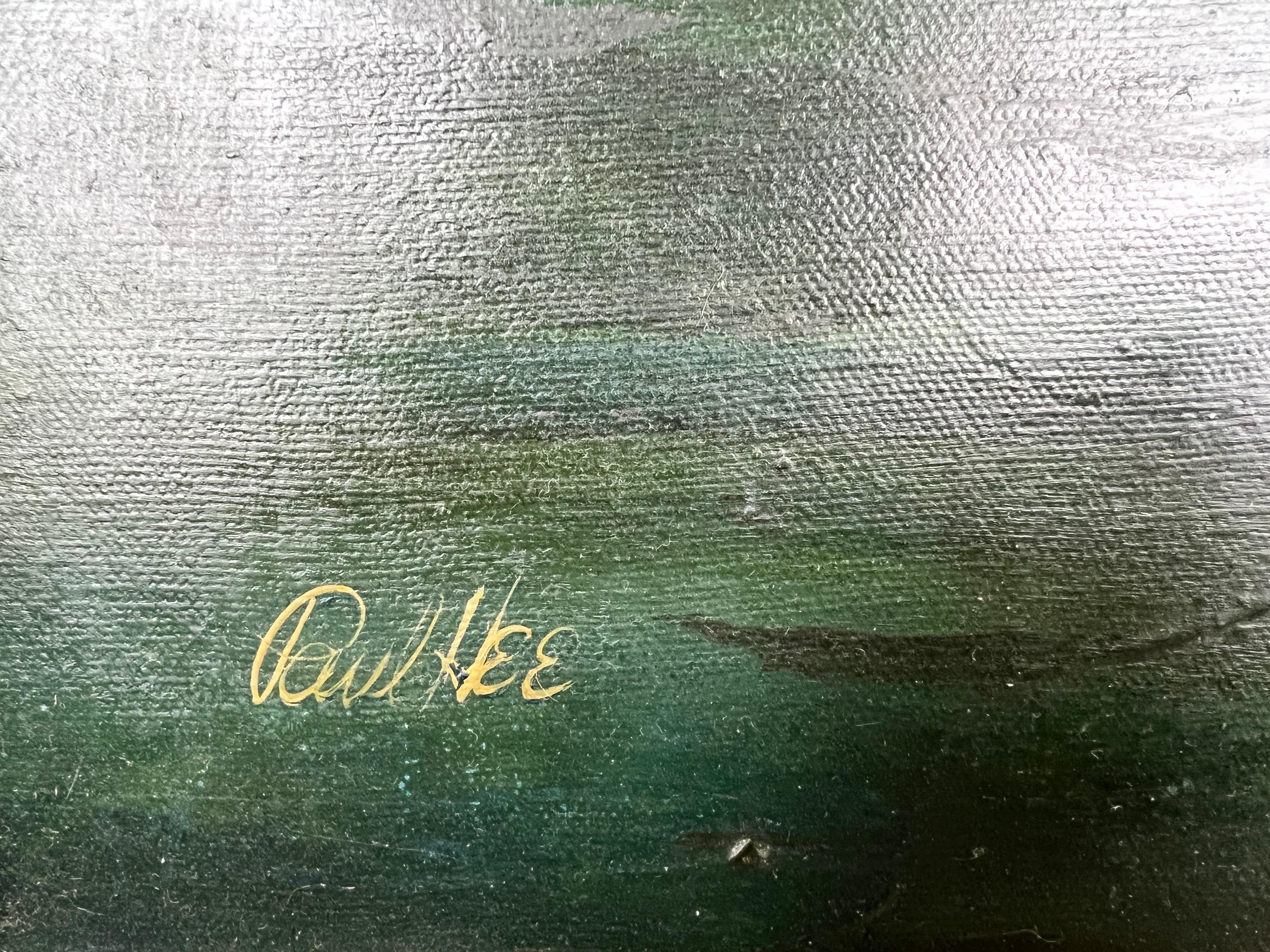 Paul R. Hee Maritime Scene Oil Painting on Canvas Signed and Framed For Sale 9