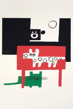 "Animals" - Paul Rand Children's Book Illustration Modern Design Poster