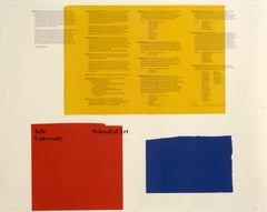 « Yale University School of Art » Paul Rand Graphic Design Original Vintage Poster