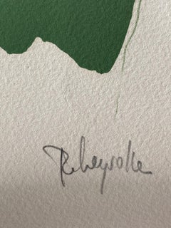 (Abstract bird - Green, Black and Brown)