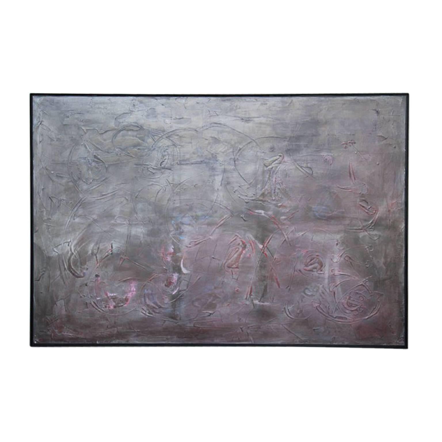 Paul Reeves Abstract Painting - "Dark Matters" Minimal Contemporary Abstract