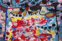 "Familial DNA" Colorful Geometric Abstract Painting