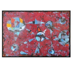 "My Space" Contemporary Red Tonal Abstract