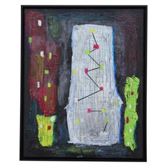 Rebuild the Temple No. 2 Modern Abstract Mixed Media Painting