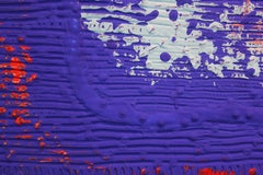 Textured Yves Kline Blue Contemporary Abstract Painting