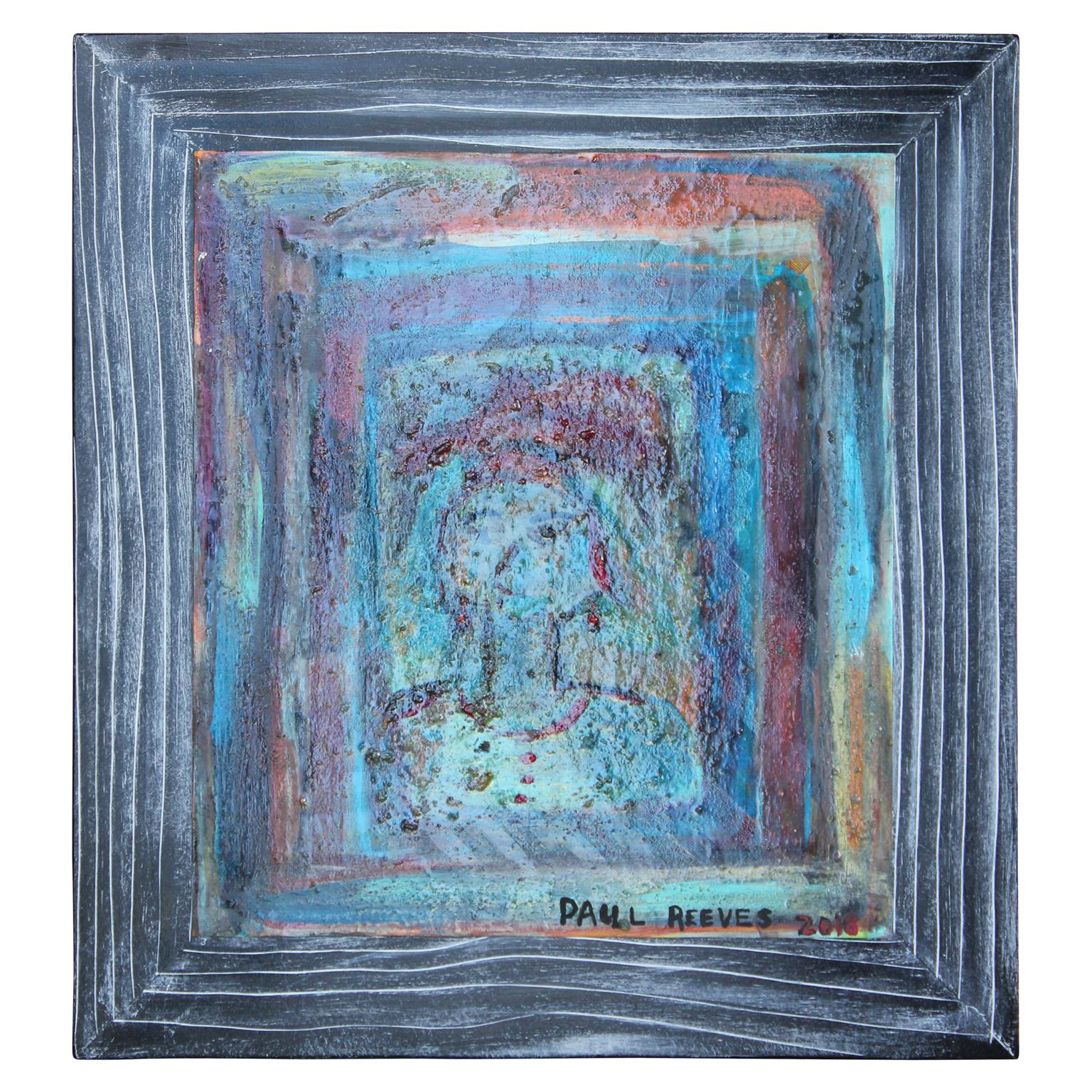 Portrait Painting de Paul Reeves - "Tusken Girl" Mínimo Abstracto Contemporáneo