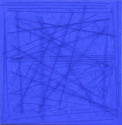 Vibrant Blue Textured Abstract