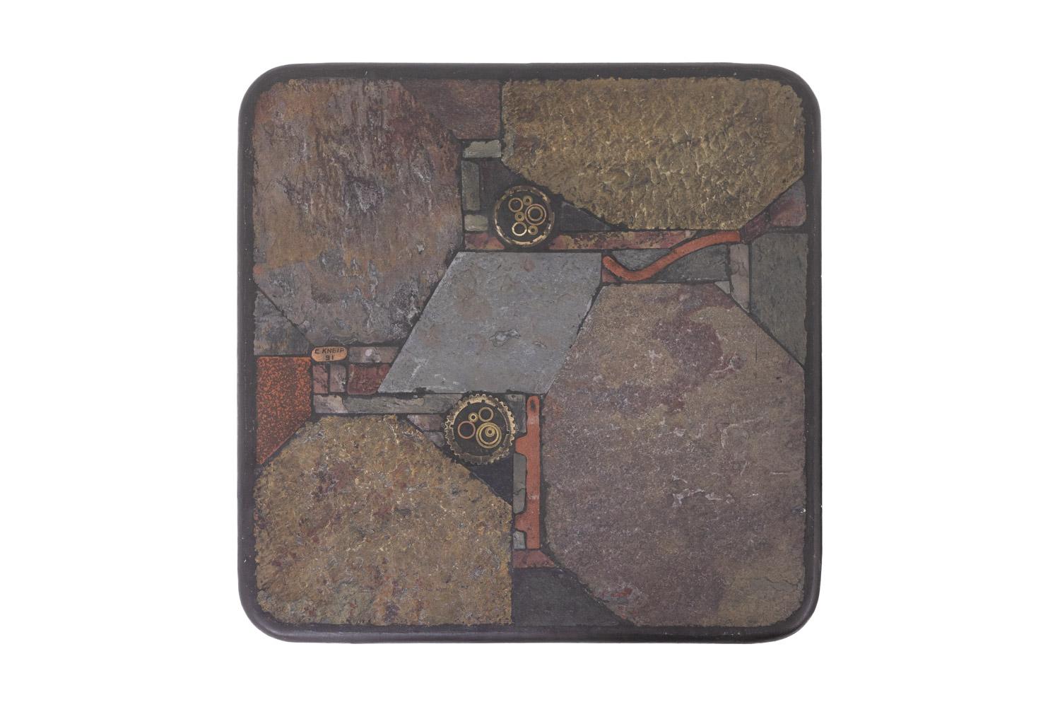 Paul Reinier Kingma. Pareja de mesas de estilo Brutalista. 1970s. en venta 1