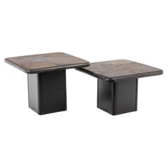 Paul Reinier Kingma. Pair of Brutalist style tables. 1970s.