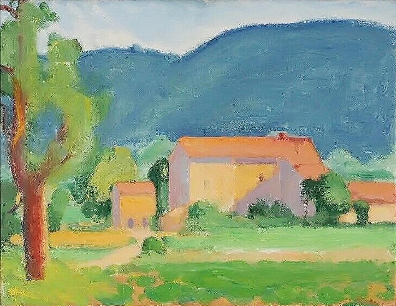 Paul Resika Landscape Painting - Maison Basse
