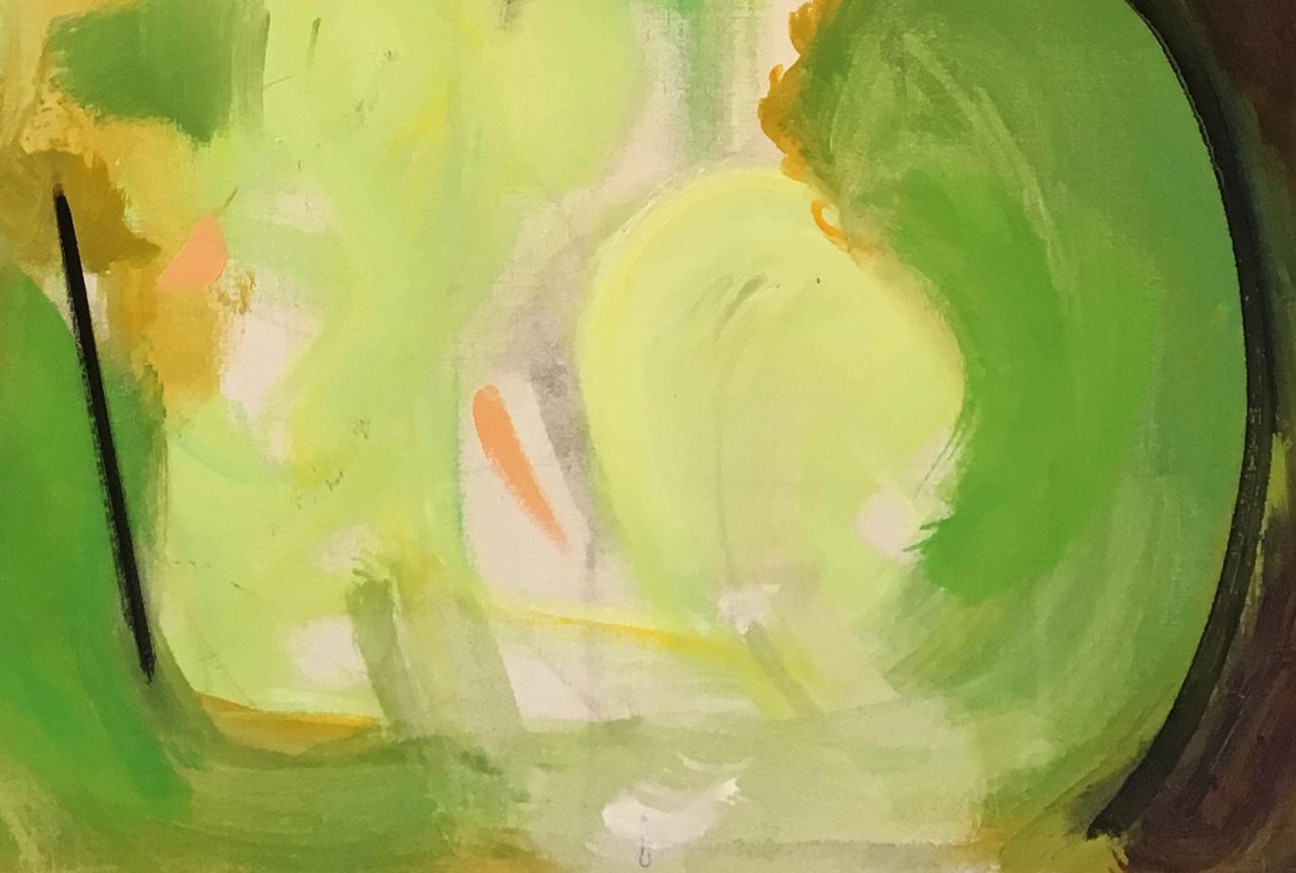 Kiefernholz und Spencer Mountain (Abstrakter Impressionismus), Painting, von Paul Resika