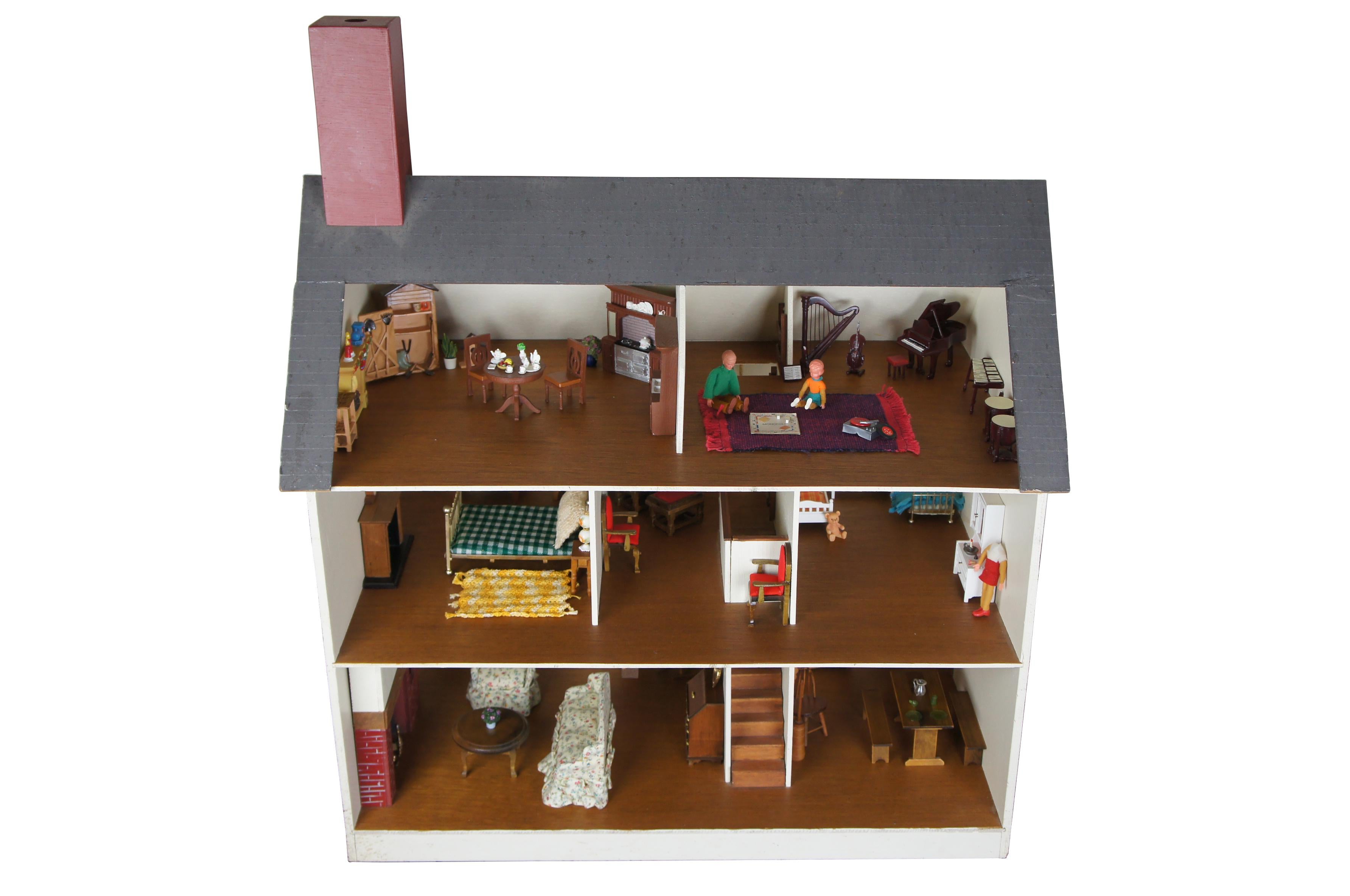 vintage wooden doll house