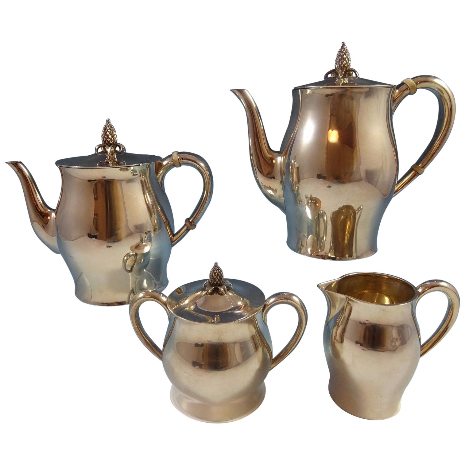 Paul Revere by Tuttle Sterling Silver 4-Piece Tea Set #390