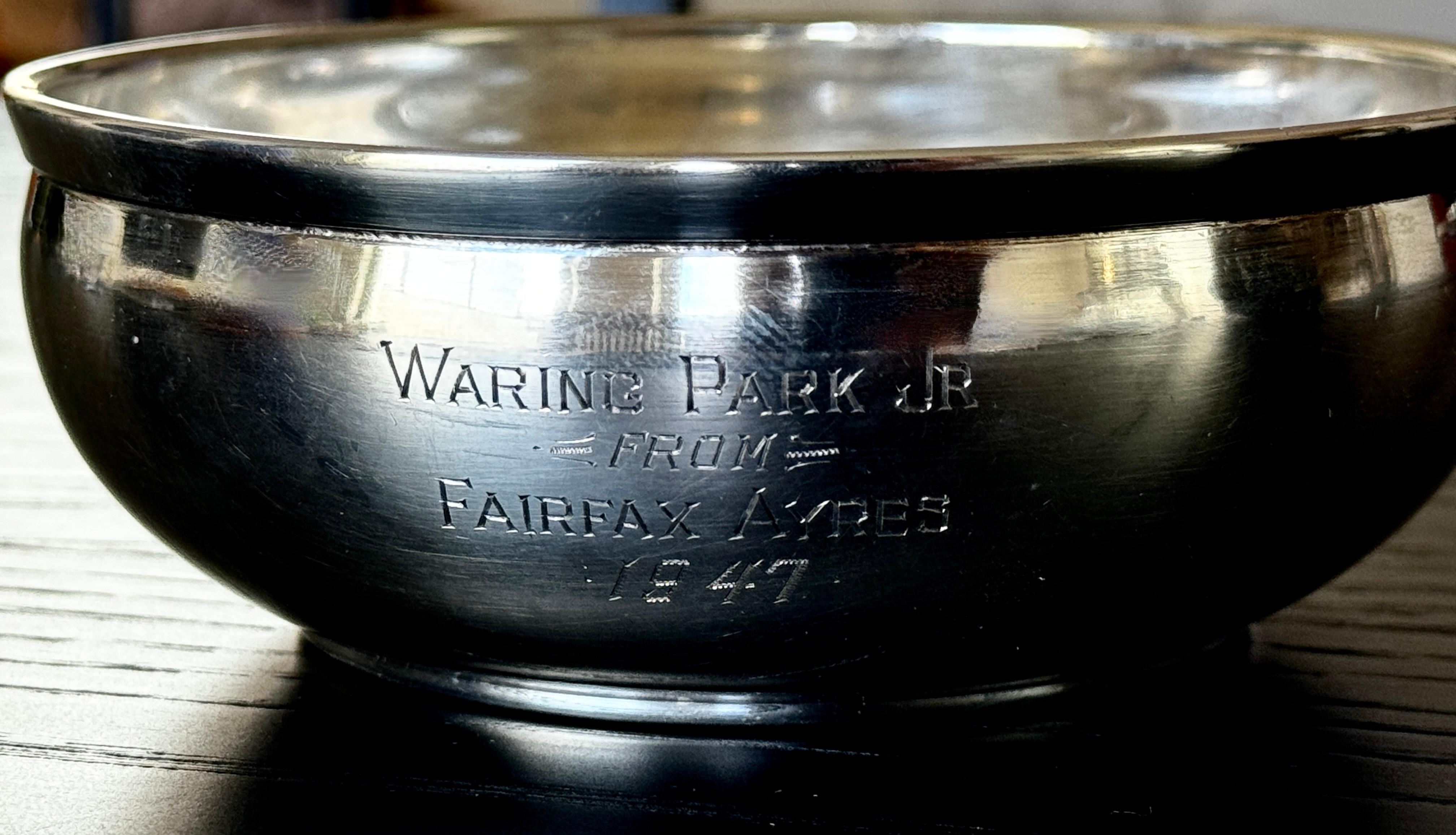 Paul Revere Reproduction Sterling Silver Handled Porringer Bowl 2